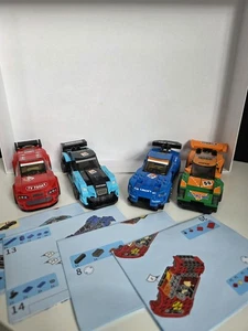 Klemmbaustein Rennwagen RACE CAR BRIXX 4 STÜCK - Bild 1 von 3