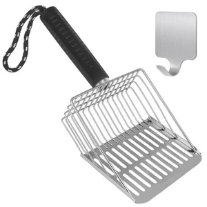 Cat Litter Scoop, Solid and Durable Kitty Metal Scooper, Stainless Steel Sift... - Picture 1 of 6