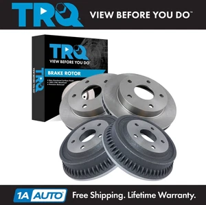 TRQ Front & Rear Brake Rotors Set Fits 1994-1999 Dodge Ram 1500 - Picture 1 of 8