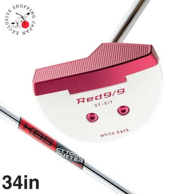 Kasco Red 9/9 DELTA-FACE DF-017 Mallet Putter 34in KBS CT Tour Steel Shaft New - Image 1 of 4