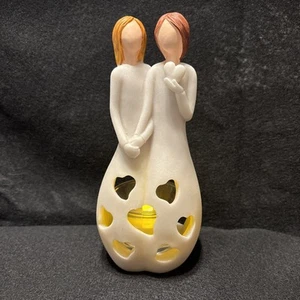 Oaki Way "Stil" Liebe Harz LED Windlicht Schwestern Frauen Mutter Tochter Besties - Bild 1 von 16