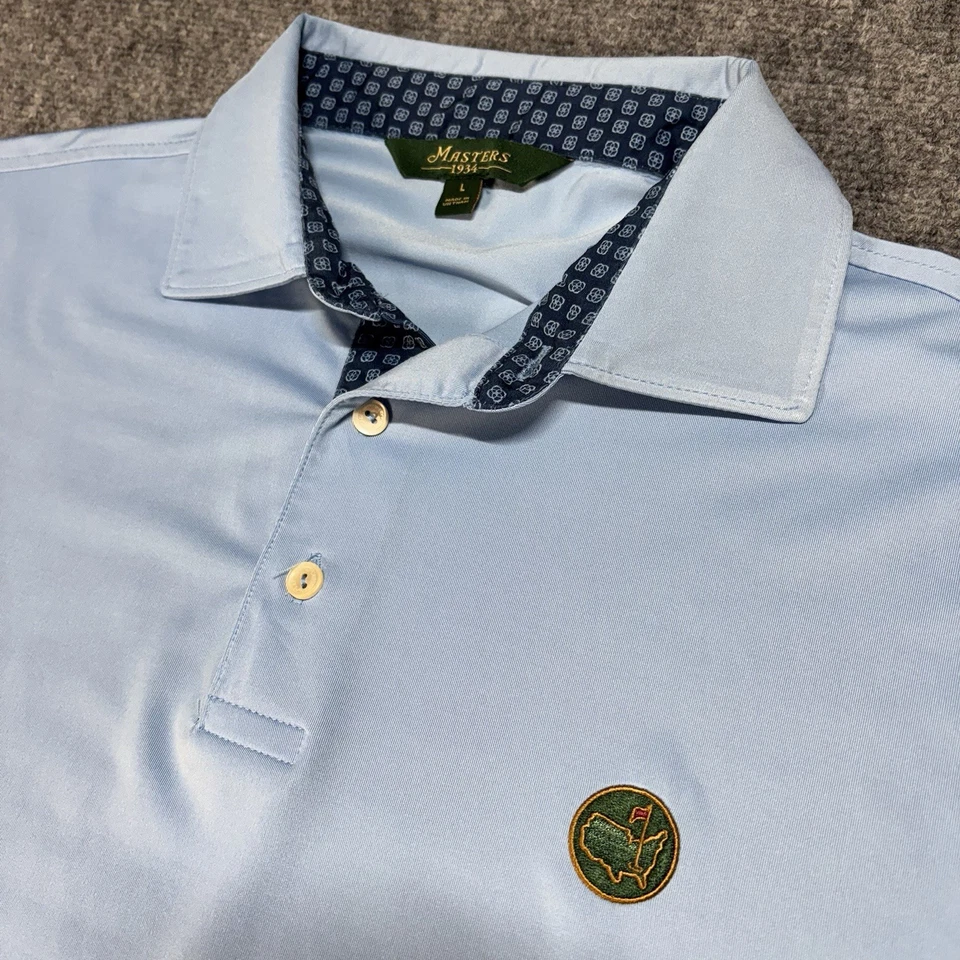 Camisa polo Masters 1934 Berckmans Place para hombre grande azul ANGC Augusta National Foto 1 de 4