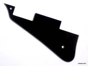 3 Ply LP Style Left-Handed Universal Guitar Pickguard -BLACK (C11) - Picture 1 of 3