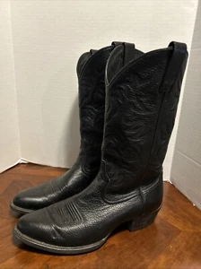 Ariat 10002218 (34770) Heritage R Toe Western Boots Black Size 12 D Embroidered - Picture 1 of 17