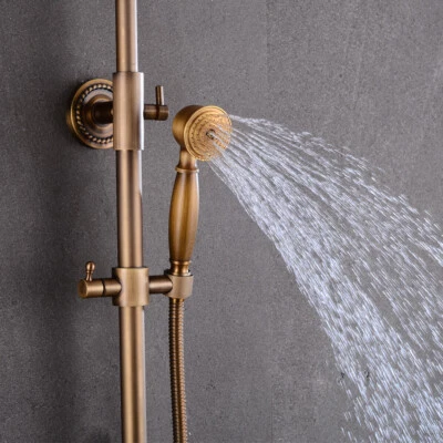 Antik Retro Duschset Duscharmatur Regendusche Dusche Duschsystem mit Handbrause - Bild 1 von 4