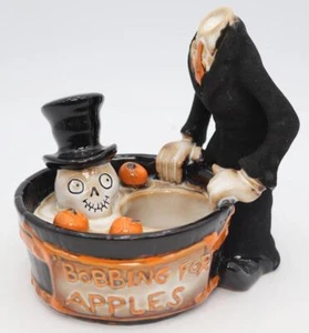 Yankee Candle Boney Bunch Bobbing para Manzanas Soporte Votivo Raro Halloween - Imagen 1 de 6