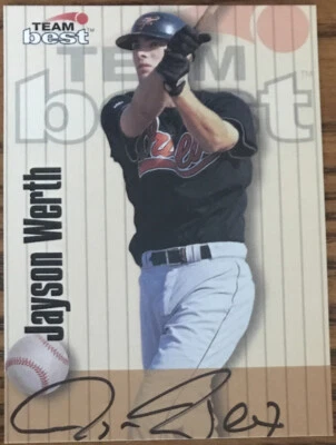 1998 Best Autographs Signature Series Jayson Werth #52 Baltimore Orioles - Image 1 of 2