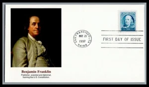 US FDC # 3139 50c Pacific 97, Benjamin Franklin Fleetwood 1997, 9N385 - Picture 1 of 1