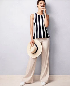 Ann Taylor - Pantalón Portofino Mujer Talla 2 True Crudo Beige $119.00 (H) - Imagen 1 de 3