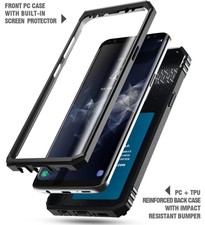 For Samsung Galaxy S9 Case [360° Protective] Premium Shockproof Cover Black