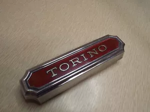 NOS Fuel Door Emblem 1974 1975 1976 Ford Torino Tail Light Trunk Panel Badge Gas - Picture 1 of 16