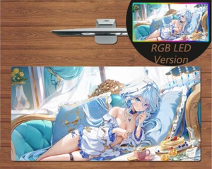 Anime RGB LED Large Mouse Pad Genshin Impact Furina Gaming Mat Mousepad Gift - Picture 1 of 3