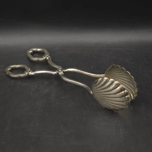 Vintage Ricci & C S.p.A. Alessandria Italy 800 Silver Shell Serving Pastry Tongs - Picture 1 of 21