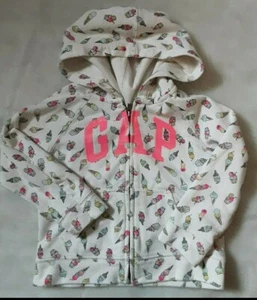 Gap Hooded Full Zip Sweater Girls Size 2 Multicolor - Picture 1 of 2