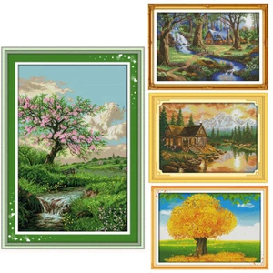 Printed Counted Cross Stitch DIY Cross Stitch Set Cross-stitch Kit Embroidery - Picture 1 of 26