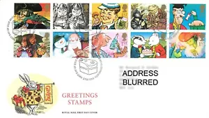 UK FDC Grüße - Geben, Royal Mail First Day Cover Briefmarken, 2.2.1993 - Bild 1 von 1