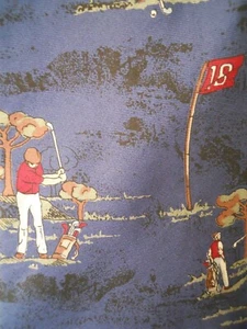 Resilio Krawatte Golf Golfer Golf Sport Neuheit blau Seide Herrenkrawatte - Bild 1 von 12