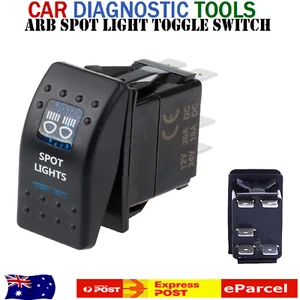 Spot Light 12V ARB Carling Rocker Waterproof Toggle Switch Blue LED Car Boat M/2 - Picture 1 of 9