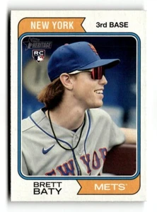 2023 Topps Heritage - #265 Brett Baty (RC) - Foto 1 di 2