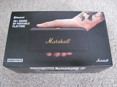 Marshall Emberton II Portable Bluetooth Speaker - Black/Brass