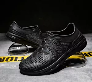 Scarpe Uomo Chef Cucina Cuoco Antiolio Antiscivolo Sicurezza Lavoro Zoccoli Scarpe - Foto 1 di 7