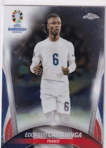 Topps 2024 Chrome UEFA Euro No. 95 Eduardo Camavinga - Bild 1 von 2
