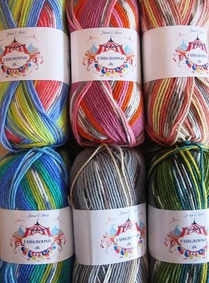 100g BALLS JAMES C BRETT FAIRGROUND ACRYLIC DK MAGIC FAIRISLE KNITTING YARN