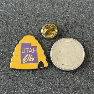 Pinback de abejas de panal BPOE Elks Club Lodge estado de Utah #48409 - Imagen 1 de 2