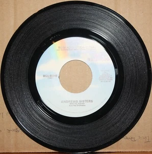 ANDREW SISTERS *Rum Coca-Cola* BOOGIE WOOGIE BUGLE BOY Swing Jazz 45 MCA 60040 - Picture 1 of 2