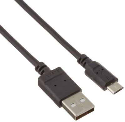 Elecom 2A corresponding microUSB cable (Slim) 1.2m Black MPA-AMBX2U12BK - Image 1 of 4