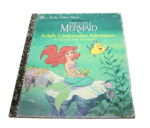 Little Golden Books Disney's Little Mermaid Ariel's Underwater Adventure 1989 - Picture 1 of 4