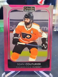 2021-22 O-Pee-Chee OPC Platinum Base Matte Pink #25 Sean Couturier