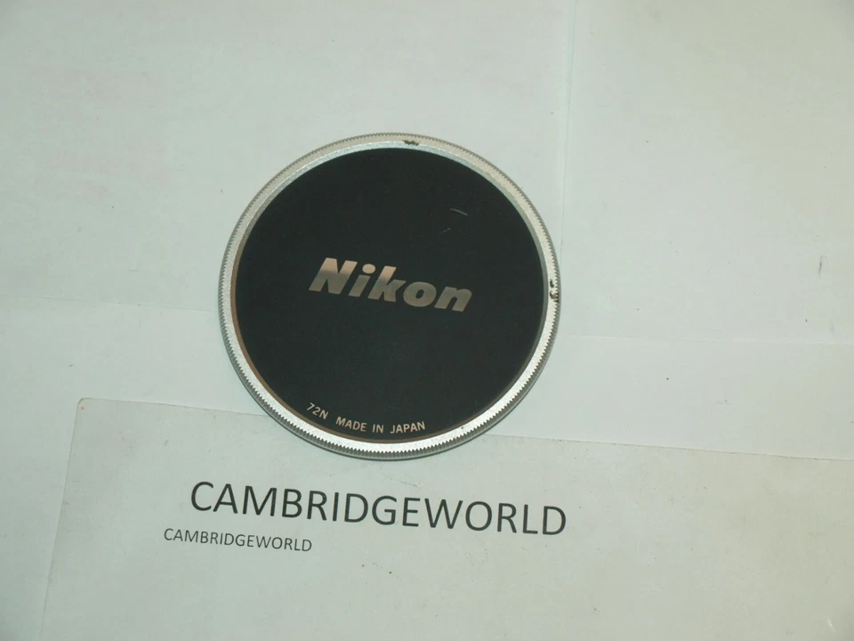 NIKON NIKKOR 72mm NEW OLD STOCK METAL SCREW in FRONT LENS CAP - Image 1 of 1