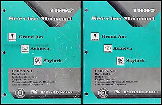 Grand Am Achieva Skylark Shop 1997 conjunto manual 97 Buick Pontiac Oldsmobile Olds Foto 1 de 2