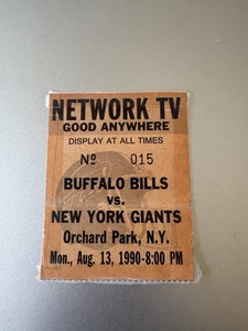 Pase de prensa 1990 NY Giants Rodney Hampton debut profesional 89 yardas TD correr campeón del Super Bowl - Imagen 1 de 2