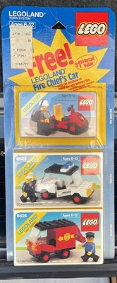 HTF Vintage 1983 LEGO LEGOLAND Town System 3 Pack 6611 6623 6624 Sealed New RARE - Image 1 of 4