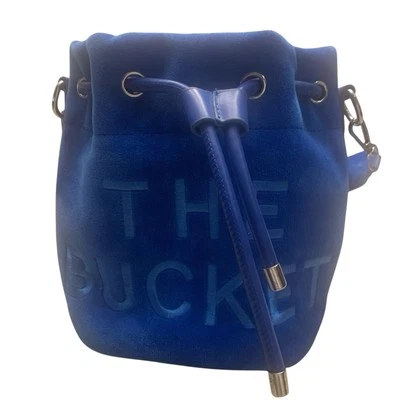 The Bucket bag Blue Hobo Unbranded Purse Velvet - Image 1 of 4