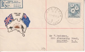 Australia fdc first day cover 1959 flannel flower - Picture 1 of 1