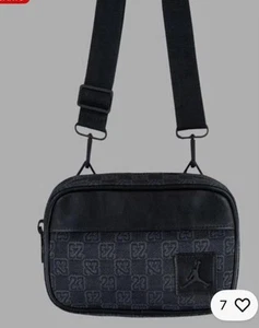 Nike Jordan 23 Monogram Crossbody Men Bag Original 1.5L Black - Picture 1 of 5