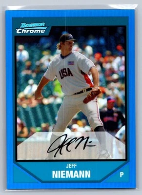 Jeff Niemann 2007 Bowman Chrome #BDPP83 Prospects Blue Refractor /199 - Image 1 of 2