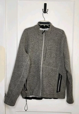 Chaqueta ExOfficio Para Hombres Talla XL Gris Mezcla de Lana Cremallera Completa Exterior Chaqueta Bolsillos  Foto 1 de 4