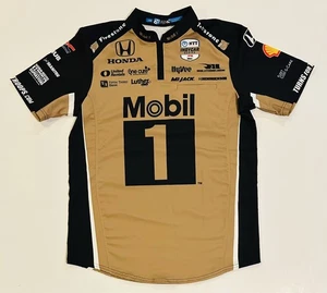 Graham Rahal - Rahal Letterman Lanigan Racing Mobil 1 Pit Crew Shirt Size Large - Picture 1 of 4
