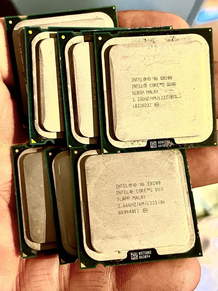 4x Intel Core 2 Quad. 3x Intel Core 2 Duo - Bild 1 von 4