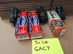 3x GE raytheon 6AC7 Vacuum Tube - Picture 1 of 10