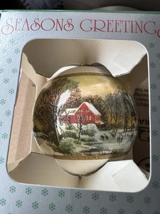 Decorazione natalizia inizio inverno Currier e Ives - Foto 1 di 1