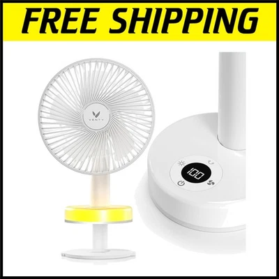 10-Hour Battery Clip Fan with Aromatherapy & LED Light – Perfect for Travel - Image 1 of 4