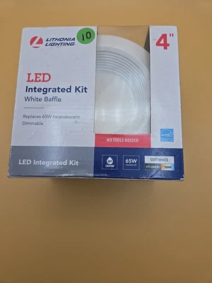 litonia iluminación led kit integrado deflector blanco 4" Foto 1 de 4