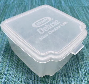 Kraft Deluxe Formaggio Singolo Plastica Trasparente Contenitore Coperchio Cerniera Custode - Foto 1 di 10