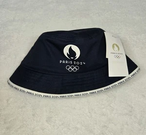 Fischerhut Olympiade Paris 2024 Olympische Ringe Flagge USA Neu mit Etikett  - Bild 1 von 3