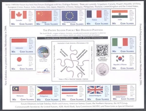 (701667) Joint Issues, Flag, Key Dialogue Partners, Cook Island/Tonga - 4 sheets - Picture 1 of 4